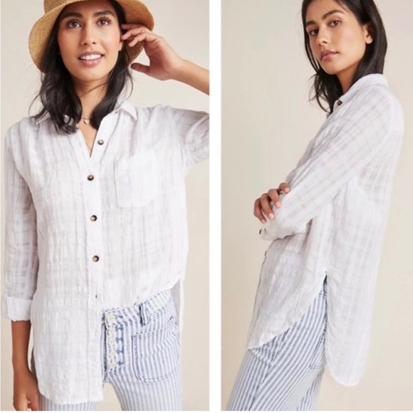 Pilcro and the Letterpress Tops - Anthropologie | Pilcro and the Letterpress Button Shirt Size 2 (U.S)